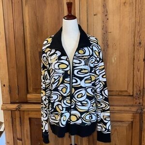 Onque Casuals Rhinestone Full Zip Sweatshirt Sz. MD.